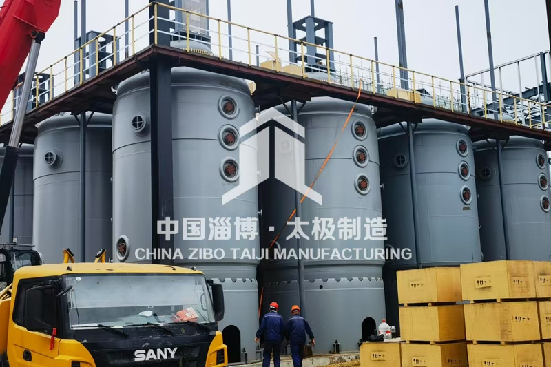 行業(yè)頭條：太極制造 9 萬(wàn)升大型搪玻璃反應(yīng)釜安裝現(xiàn)場(chǎng)報(bào)道?